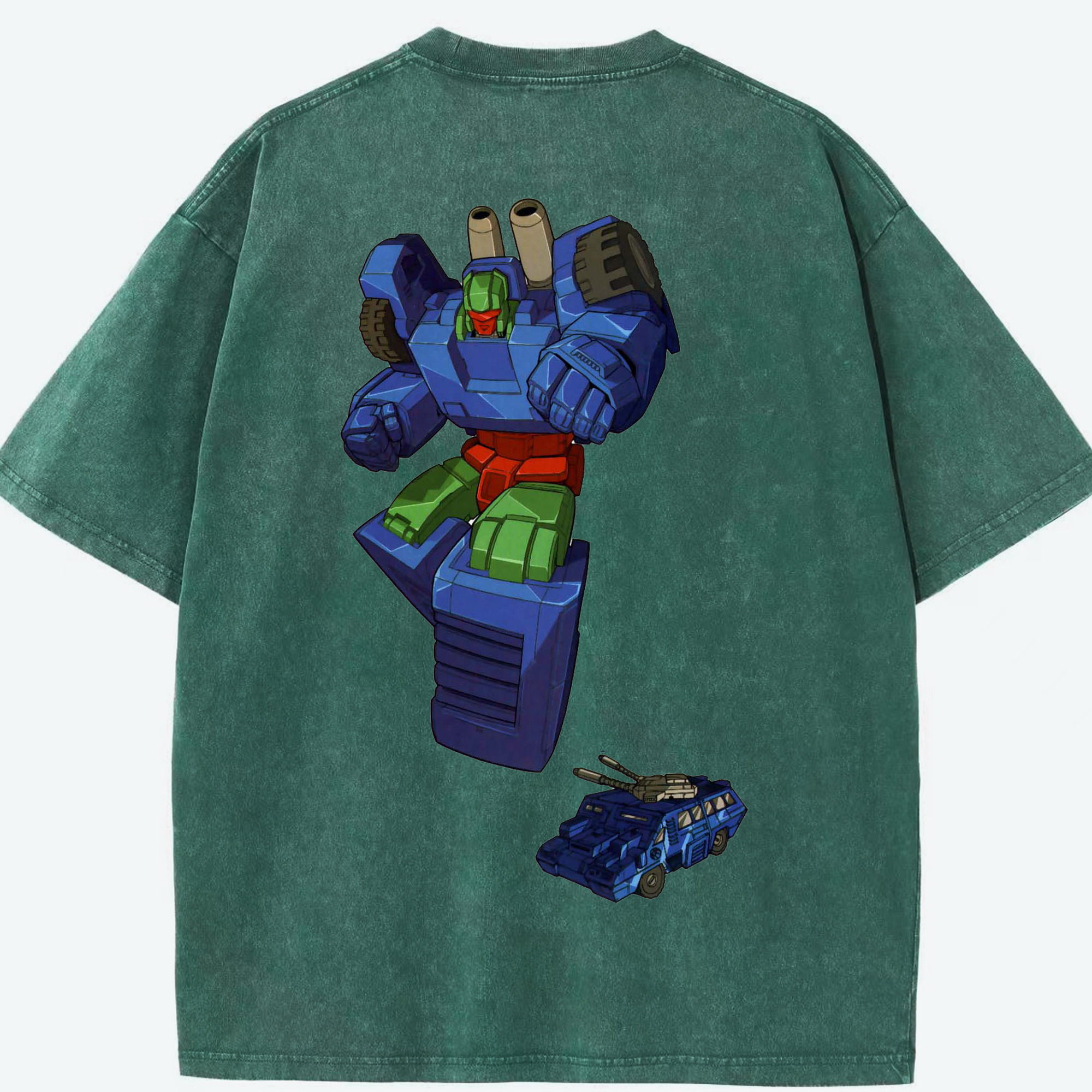 （画像用）  綿100% ヴィンテージ風 半袖Tシャツ（背面プリント）